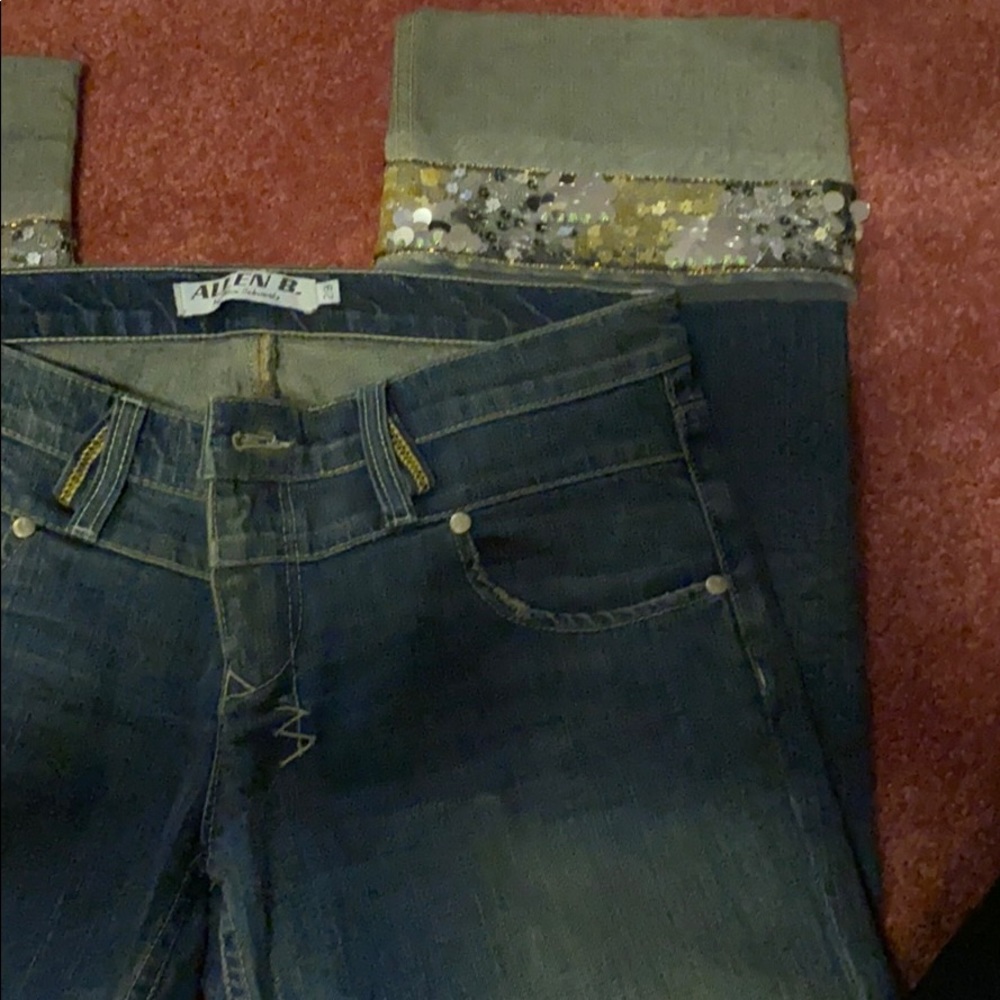 Allen b jeans with sparkle detail